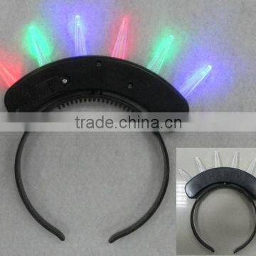 Flashing fiber headbopper with 6 leds