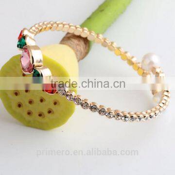 Women Jewelry 18K Rose Gold Austrian Crystal CZ Diamond Bracelets & Bangles photo-3