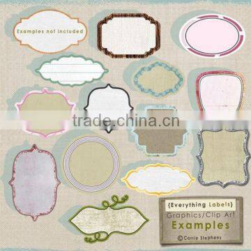 new design high quality blank label
