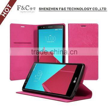 alibaba factory wholesale pu leather wallet case cover for LG G4 Cover