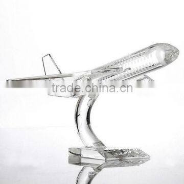 Beautiful crystal airplane figurine