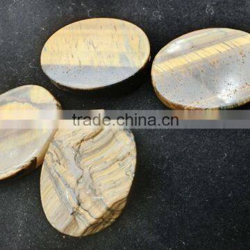 Natural Oval Shape Tiger Eye Cabachon Gemstone photo-3