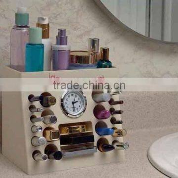 Makeup Organizer with Clock plastic organizer home organizer new as seen on TV 2015