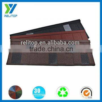 Stones coated new products varied colors metal roof shingle