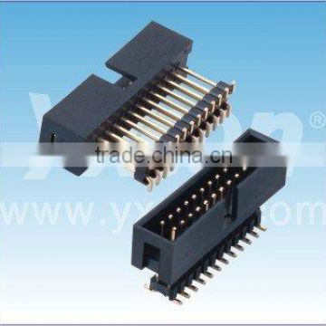 2.54mm Box Header Connector With Pin Header Plastic Bar