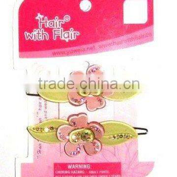 2 PCS FLOWER ACRYLIC SNAP CLIPS