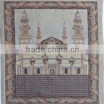 DM-004 Jacquard polyester&cotton woven carnal prayer carpet