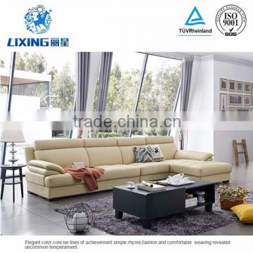 Wholesale Brazil Style 100% Top Grain Leather Sectional Sofa