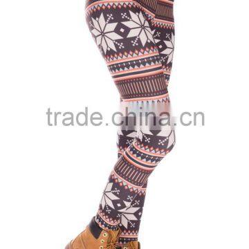 New Custom 2015 Digital Print Patterned New Model Ladies Winter Leggings