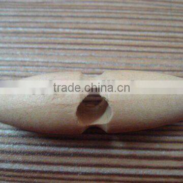 40mm New Style Natural One Holes Natural Wood Horn Button photo-1
