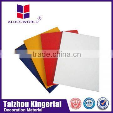 Alucoworld 2mm cheapest pe coating aluminium composite panel for interior usage