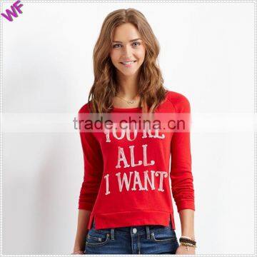 Custom Women Clothing Long sleeve Printing T-shirts