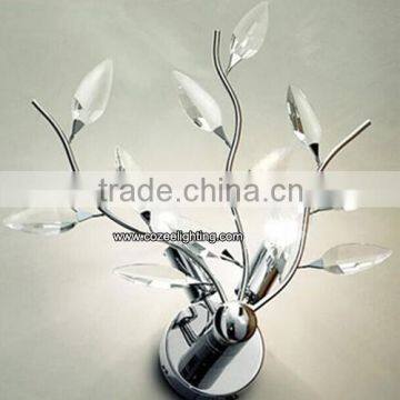 Modern Design LED K9 Crystal Wall Sconce Lamp Light Lighting Fixture Plated Chrome CZ069/2