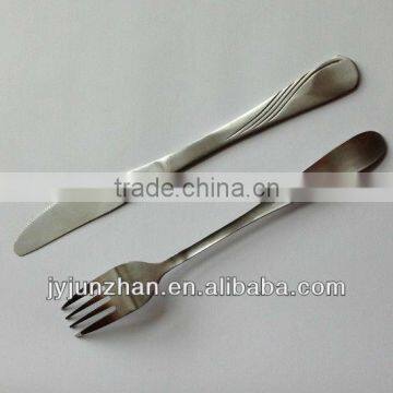 Hand polish cutlery knife and fork with low price