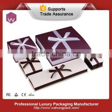 Handmade Orange Paper Craft OEM Jewelry Set Box Paper photo-2