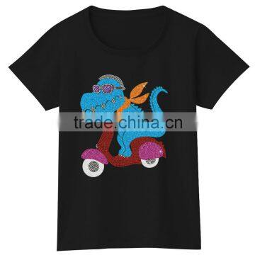 Cool Hippo Animals Custom Design Tshirt for Child photo-4