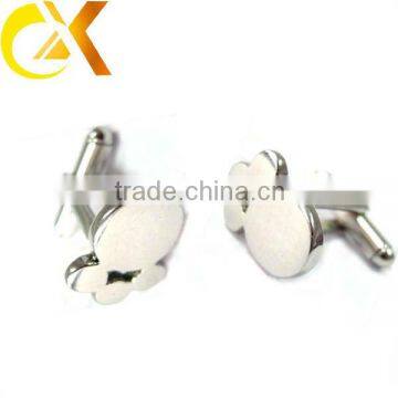 stainless steel photo cufflinks with feet shape