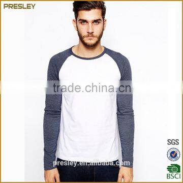 Wholesale Cotton 100% Plain Blank Raglan 3/4 Sleeve t Shirt, Custom Cheap 3/4 Sleeve Raglan t Shirts