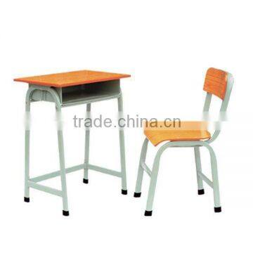 Wooden Single Student Desk and Chair