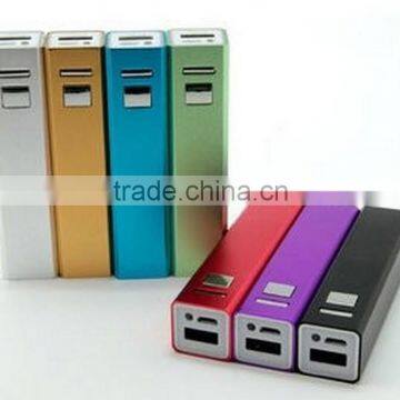 Colorful 2600mah Square Column USB Power Bank Portable External Battery Charger For iPhone 5 5s 4S 4 Samsung Galaxy Battery