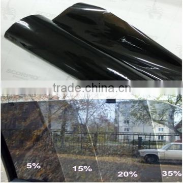 Non-adhesive removable recycling black 5% car window static sticker