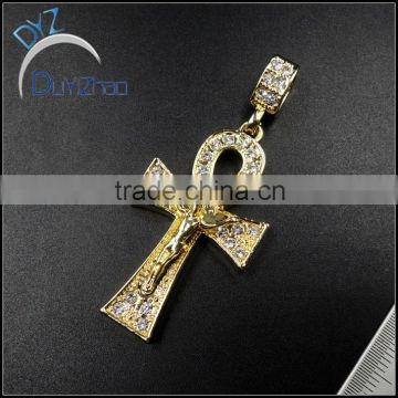 top fashion hip hop cross cz pendants for men