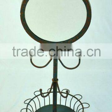 Antique Home Accessories Metal Jewelry Mirror Stand photo-1