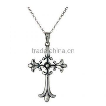 Sterling Silver Celtic Cross Pendant Necklace Classic Oxidized 925 Sterling Silver Celtic Ethnic Cross Pendant