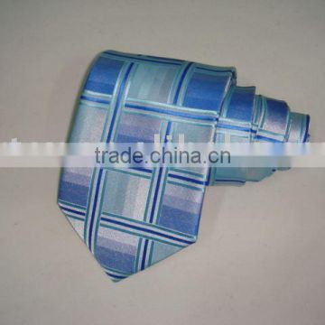 Polyester plain woven checked Necktie