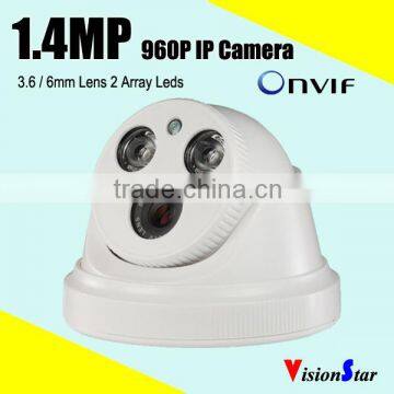 Board 3.6/6mm lens imx238 1.4mp 960p dome ip camera