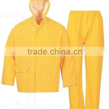 PVC/Polyester/PVC rainsuit