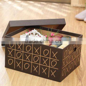 Cute luxury paper made dress storage packaging boxes