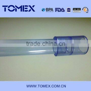 1/2"- 4" size transparent pvc pipes and fittings with high quality