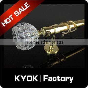 KYOK Curtain Rod With Dimond Curtain Finial in Africa ,wrought Iron Curtain Rod Finials ,curtain Finials