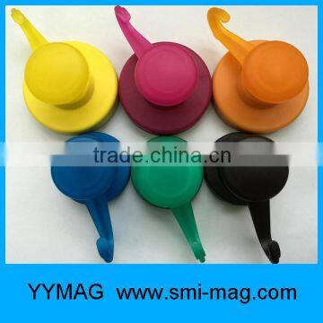 Colorful plastic magnetic hook