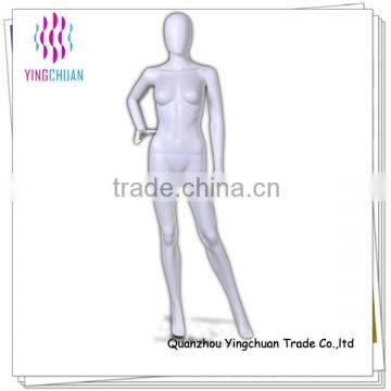 Cheap glossy display woman white plastic manikin