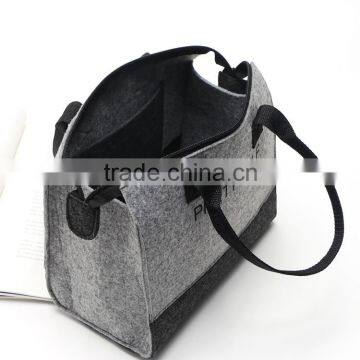 Design Brand New Shopping Bag and Simply eco-friendly Felt Material Women shoulder bag and promotional gift