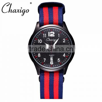 2016 best selling design multi colors nato strap watch with Japan quartz movement