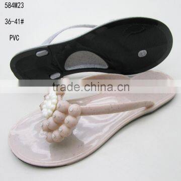 Double soles flip flops,women's PVC jelly flip flops