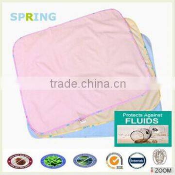 Waterproof bamboo fabric baby care underpads baby urine pad bed bug bed covers