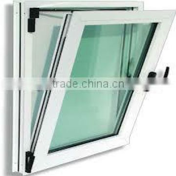 Wanjia factory pvc plastic green tinted glass window design