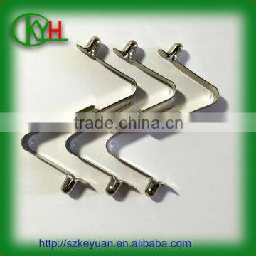 OEM Nickel Plated Small Tube Push Button Spring Clips photo-4