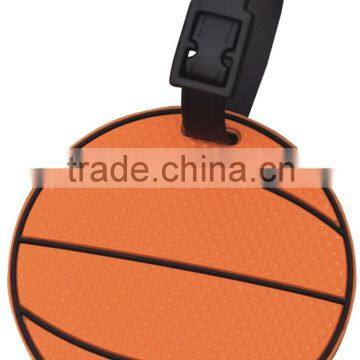 hot sale round shape id card holder basketball luggage tag