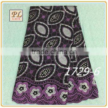 2015 new design african embroidered fabric for dress