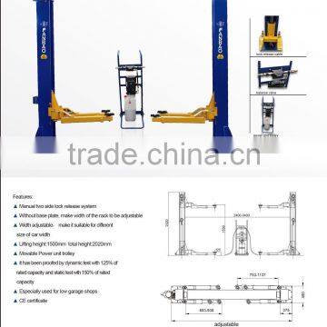 MOVEABLE TWO POST LIFT bendpak post lift