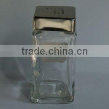 120ml Square Spice Glass Bottle