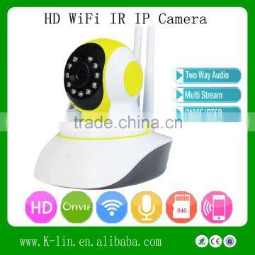 Wireless IP Camera WIFI Plug And Play PAN/TILT CCTV Camera Security IP Cam With IR CUT and SD Card Support