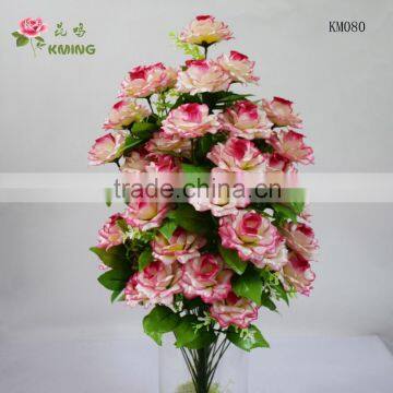 48 heads artificial roses tree cheap funeral arrangement grave flower