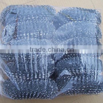 galvanized wire mesh scrubber for pot cleaning