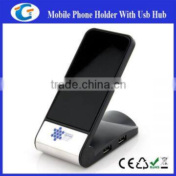 Mobile accessories custom logo usb hub mobile phone holder and charger